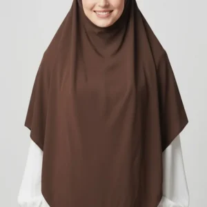 Khimar long Saddlebrown