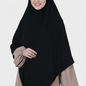 Khimar soie de médine Noir