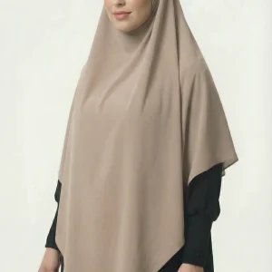 Khimar Soie de medine Taupe