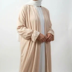 Kimono Beige en Soie de Médine