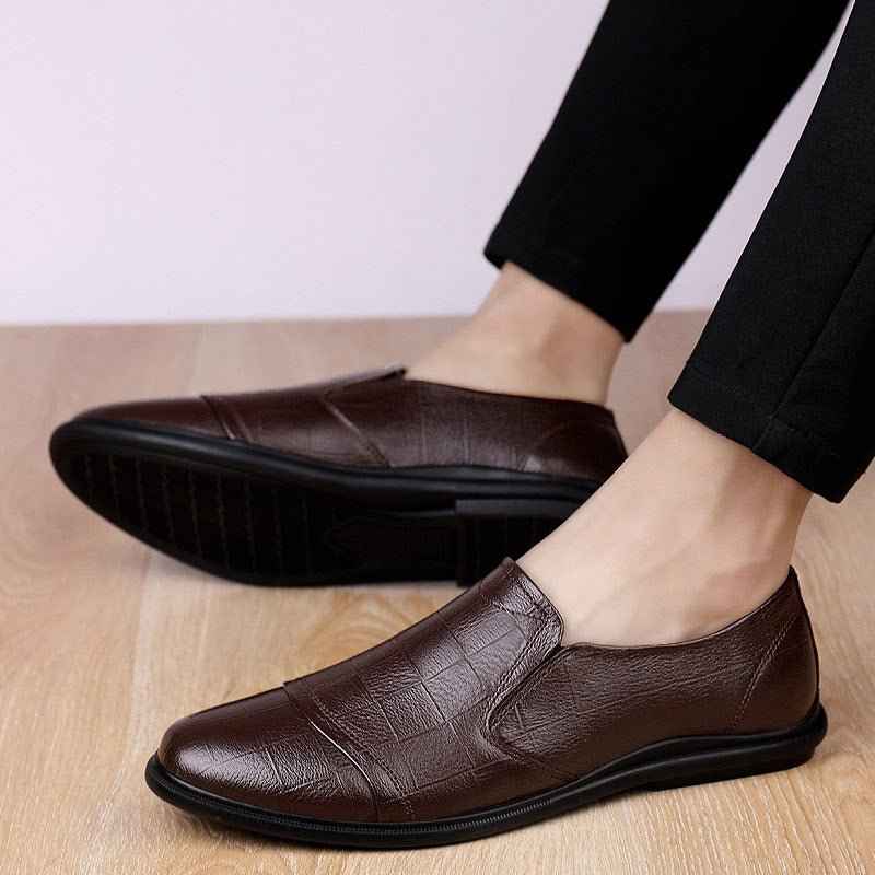 Mocassins Homme Cuir Véritable - Chaussures Casual Confort - Plate – Image 7