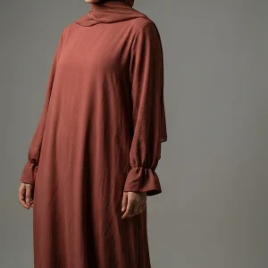 Robe Abaya Terracotta  Jazz